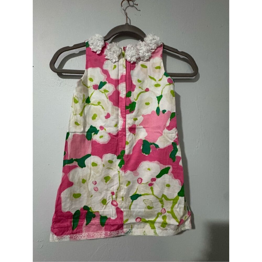 Lilly Pulitzer little girl pink floral sleeveless dress 4 - Picture 6 of 7